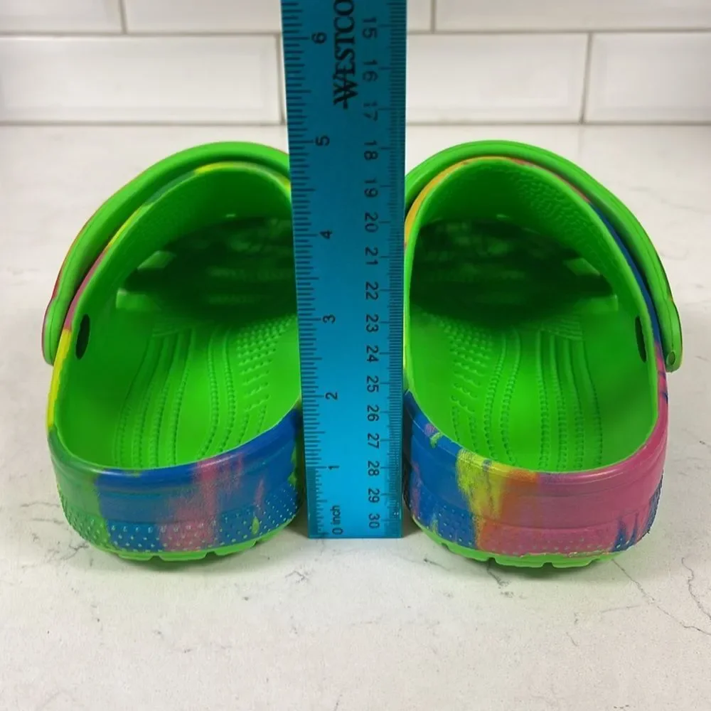 Crocs Big Kids Classic Tie Dye Clog Shoes from Finish Line Size 6 Junior